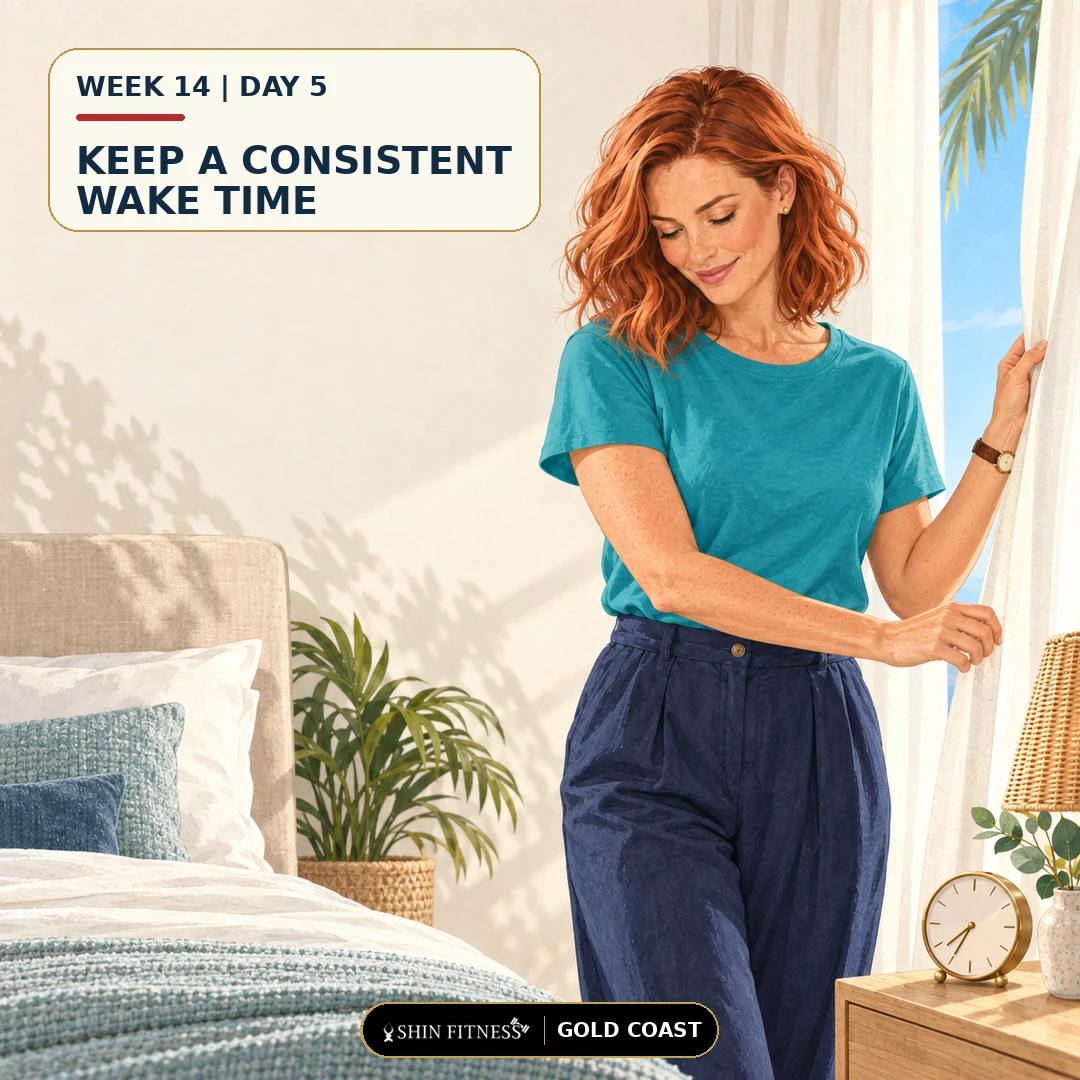 KEEP A CONSISTENT WAKE TIME