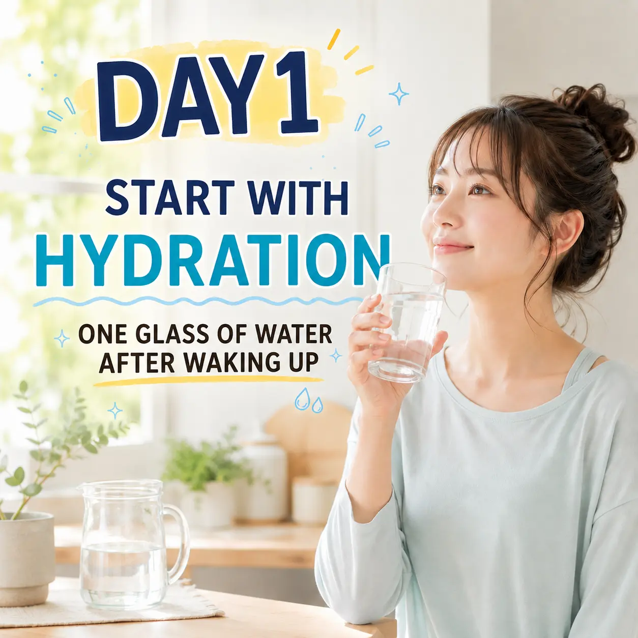 Day 1 start with hydration